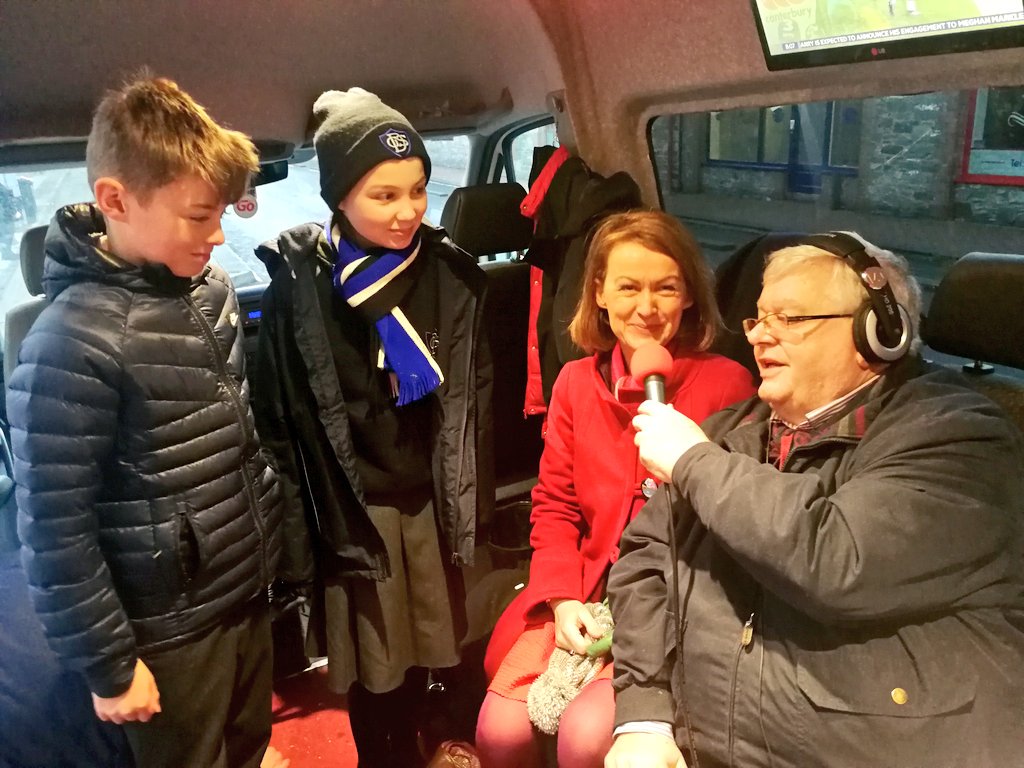 LMFMRADIO's tweet photo. We're live from the #LMFMRoadrunner beside the @TheHomeBakery_ on this crisp morning! Come by & say hi! The boys have a bun in the oven while raising vital funds for @DundalkSimon & #StPatricksSoupKitchen #DundalkBakeOff https://t.co/b9XBqGK327
