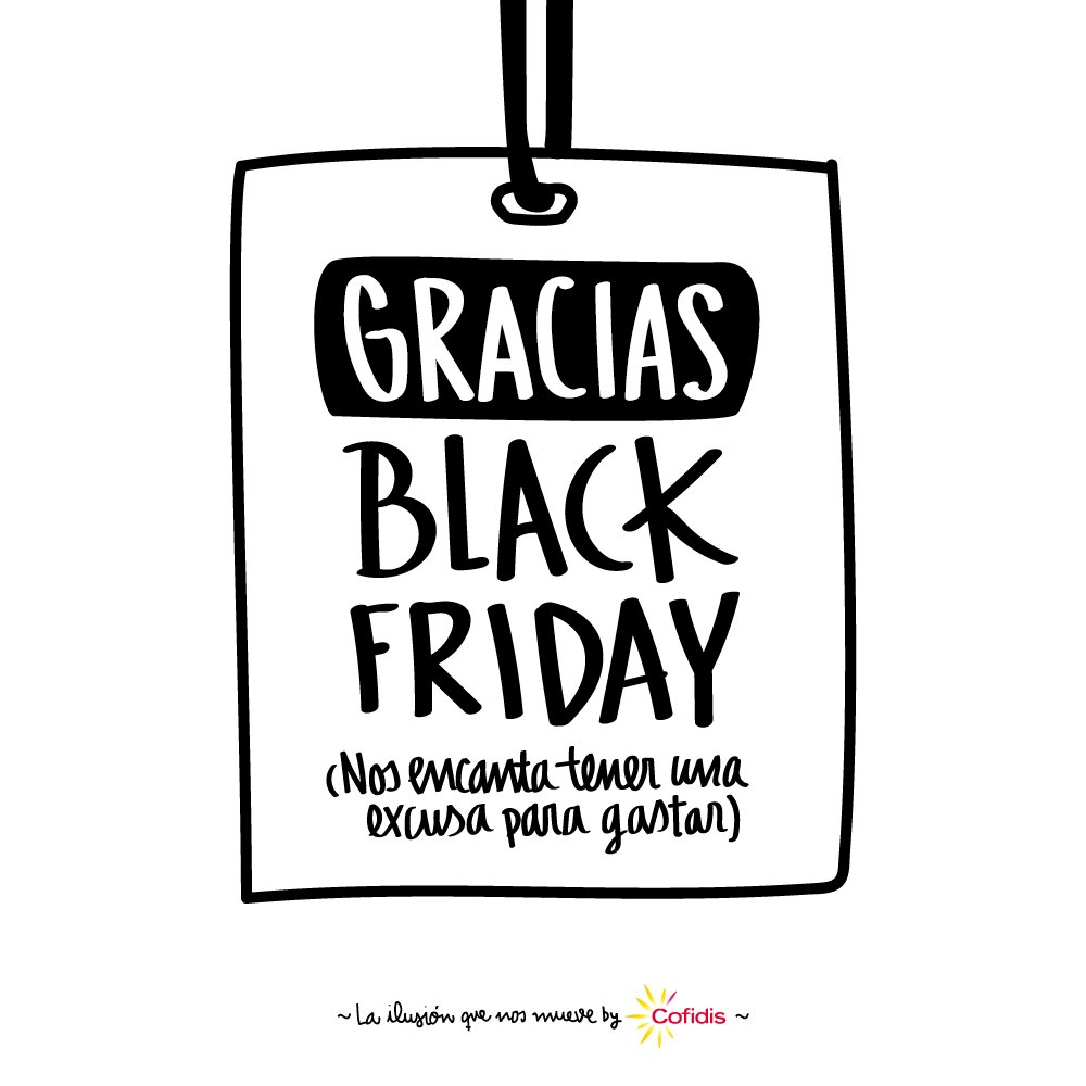 proyectoilusion's tweet photo. Gracias #BlackFriday, nos encanta tener una excusa para #gastar. #Felizfinde y no te cortes….¡Date un capricho! ;) 
https://t.co/QN5d6G7Law

#Happyblackfriday https://t.co/lLLhxkxW1e