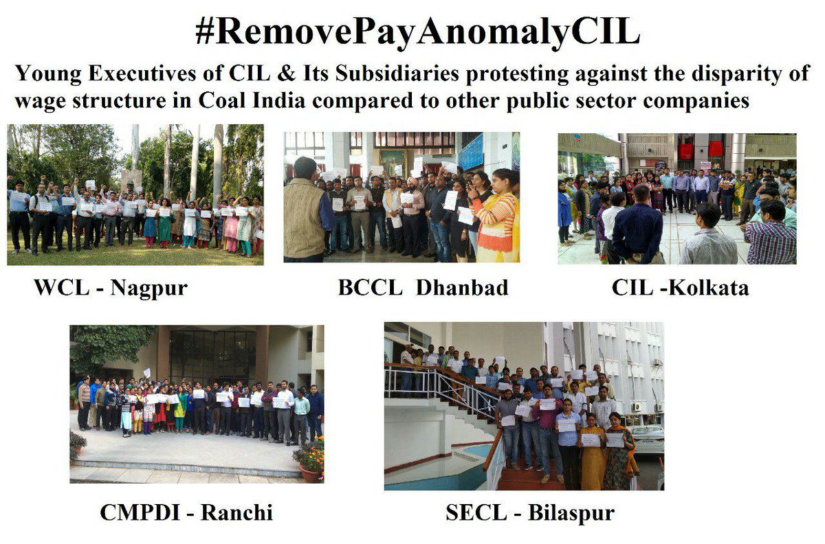 PrUDhvIRaJ1192's tweet photo. Pay disparity is surely going to demotivate us and this is a severe threat to the efficient working of company in long term as after 5 years 60% of executives in CIL are going to be under 35 years so kindly #RemovePayAnomalyCIL
@PiyushGoyal sir @GOPAL_SINGH12 sir @CoalIndiaHQ https://t.co/oF9MgcW7pw
