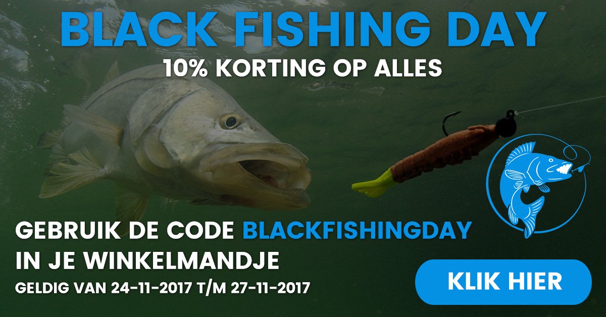 Black Fishing Day, 10% korting op alle producten bij De Roofvisser: deroofvisser.com/black-fishing-…