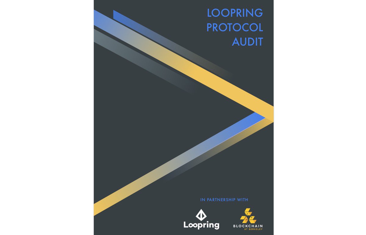 Loopring On Twitter Loopring Project Received Its First Independent Smart Contract Auditing Report From Blockchain At Berkeley Our Core Engineers Have Had Most Findings Taken Care Of Https T Co Jx4x7ssivp Https T Co 5z8bmvbq8e