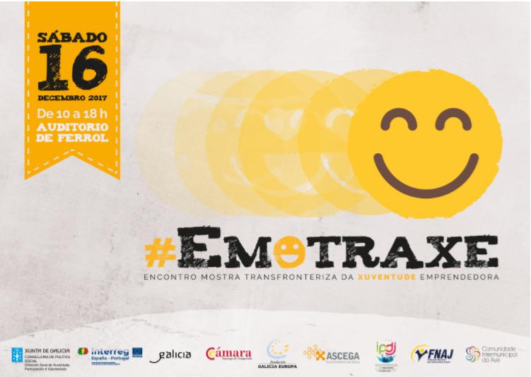 FGaliciaEuropa's tweet photo. A Dirección de @xuventude pon en marcha #EMOTRAXE, un encontro mostra transfronteiriza da mocidade emprendedora no marco do #ProxectoLidera. Terá lugar o sábado 16 de decembro no Auditorio de Ferrol
https://t.co/0AxF0BPe9Q https://t.co/e68Pe0WAI9