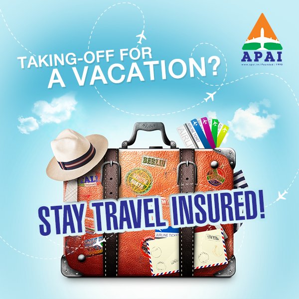APAIIndia's tweet photo. Packing for your holidays? Make sure you pack your travel insurance along! https://t.co/6sWvPaKYGs
#APAIFlySecure #StayTravelInsured https://t.co/wMp5MONCcR
