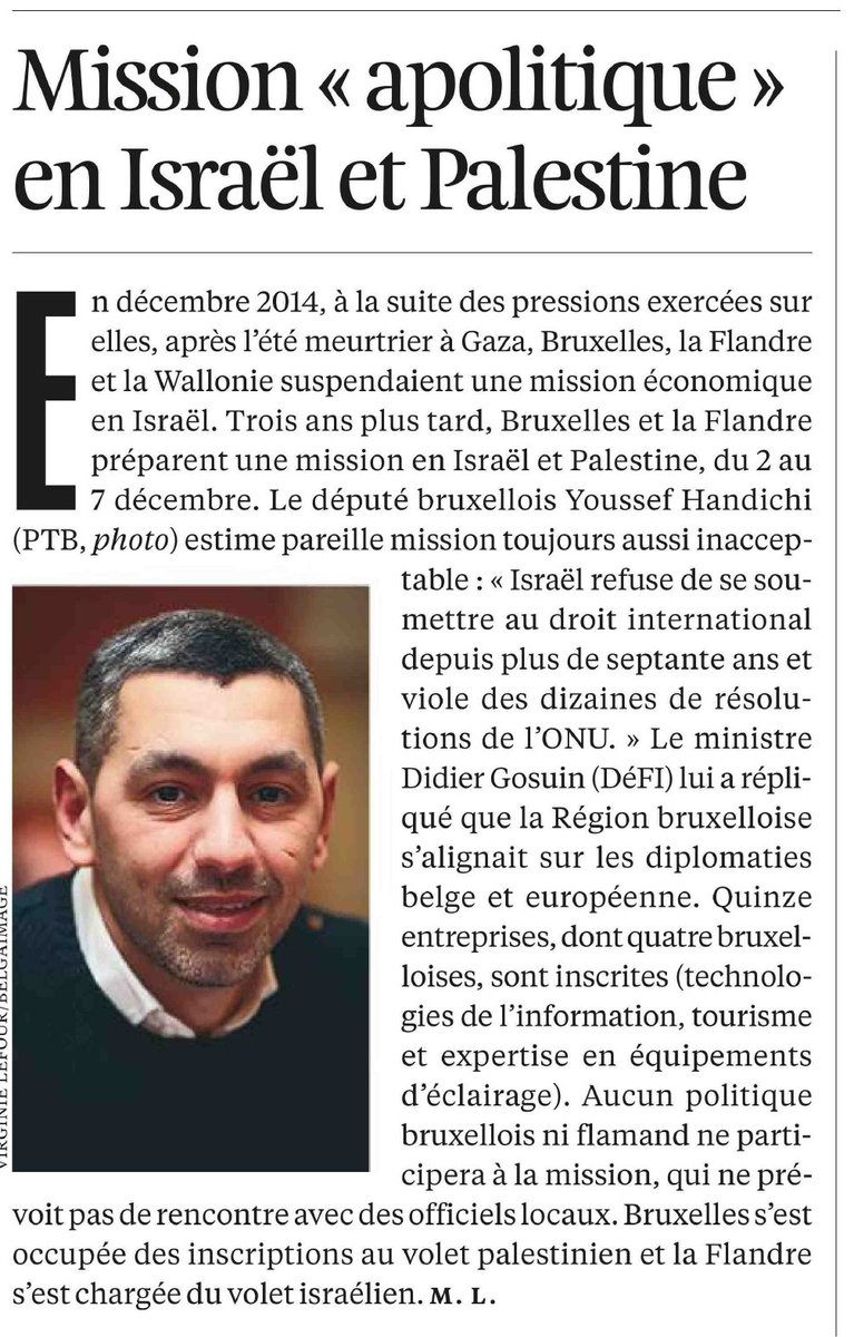 charlielepaige's tweet photo. 3 ans après avoir obtenu une première annulation grâce à la mobilisation, @HandichiY et le #PTB continuent le combat contre les missions économiques belges en Israel. Nous l'avons déjà démontré, ces missions sont tout sauf "apolitiques" #FreePalestine #StopCollaboration https://t.co/cC9ymywWTm
