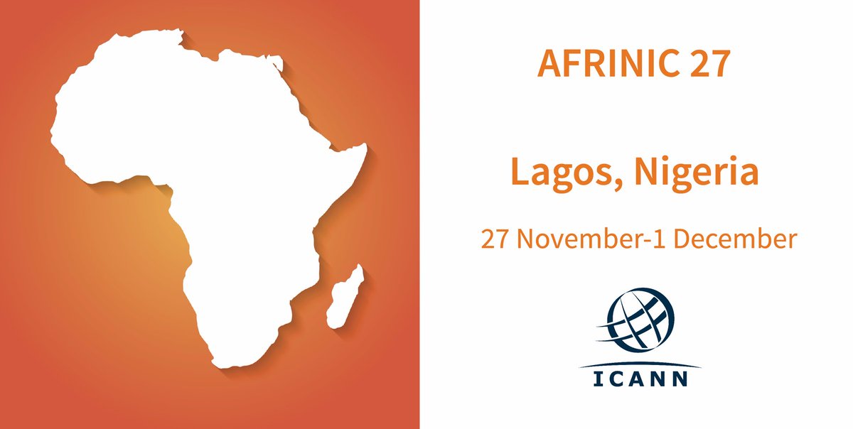 icann_fr's tweet photo. La semaine prochaine nous serons au Nigeria avec @yaovito, @pdandjinou, et Alain Durand pour #AFRINIC27 afin de discuter sur #ICANN, #IDNs, et les Indicateurs de santé des technologies (#ITHI). L'ICANN appuie ce congrès. Pour en savoir plus >> https://t.co/TjBy3Z6poG https://t.co/CrA4Ij1c92