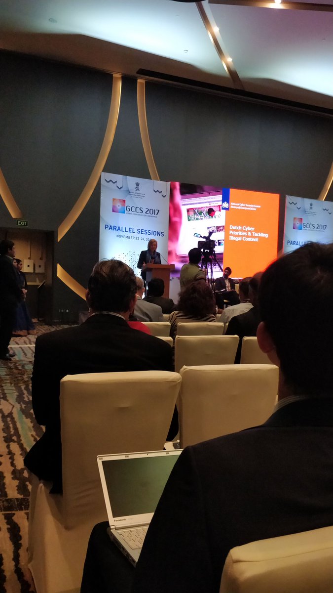 gccsofficial's tweet photo. #Cyber4Security Session on 'emerging technologies for monitoring #illegal cyber content' with #HarjinderSinghLallie ( Uni.ofWarwick) @ptrczrk (Ministry of Security &amp; Justice), @ponguru (@IIITDelhi), Dr Kamakoti (@iitmadras) &amp; Dr Sherif Reda Hashem. https://t.co/XeM6FOMASB