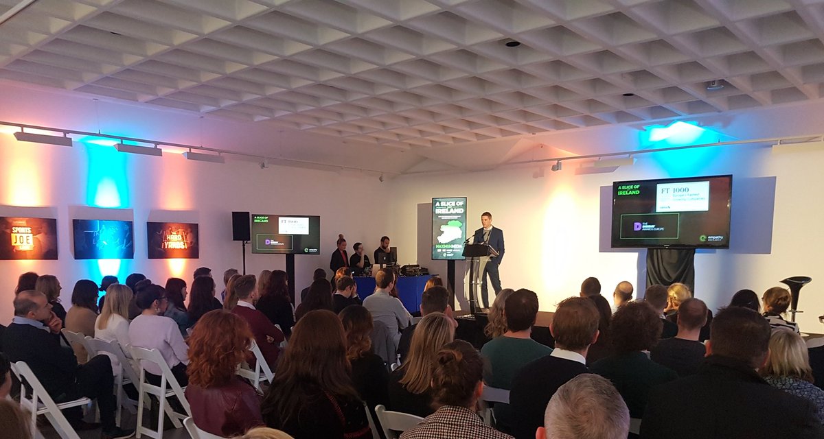 Full house at <a href="/MaximumMedia_IE/">Maximum Media</a>  #SliceOfIreland event this morning 👍