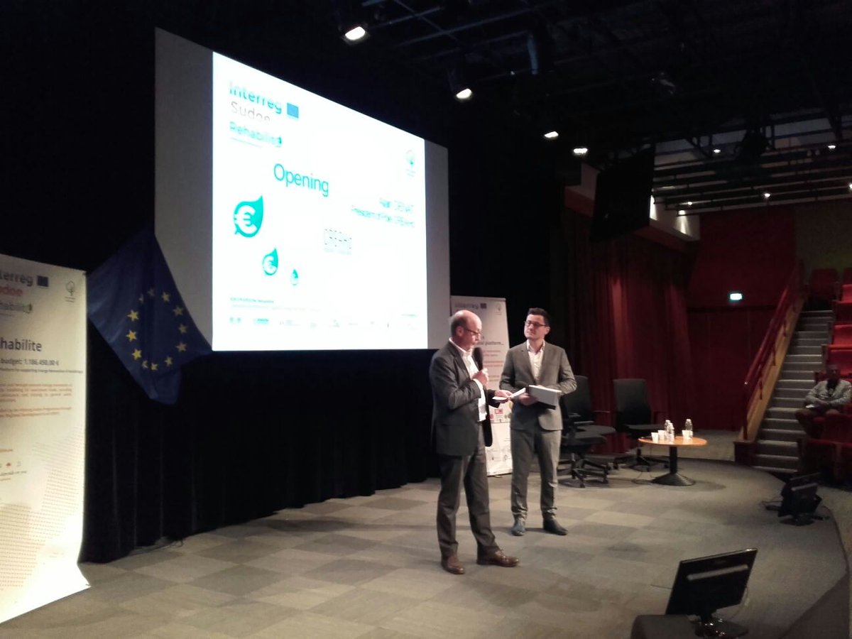RehabiliteEu's tweet photo. Le Forum #RehabiliteEU demarre avec la bienvenue du president de @CREAHd et une presentation de la #renovationenergetique en #France.
Un projet @Sudoe5 avec @AGENEXORG @Fund_Laboral @CREAHd #Nasuvinsa @Navarra @regiondemurcia #TamegaeSousa @Lisboaenova @EIGSI @grand_angouleme https://t.co/i6ZnY35wVl