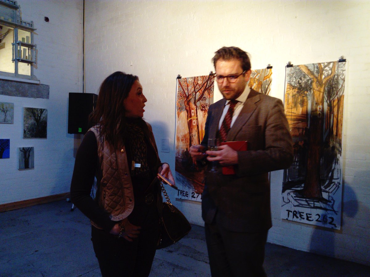 LuckyMaskProds's tweet photo. PV #exhibition artwork from #WW1PaintOff @LouiseCOMS @danllywelynhall @thetreehunter @YellowArch #FallenBoysStandingTrees #SaveSheffTrees https://t.co/rV7keoTmJA