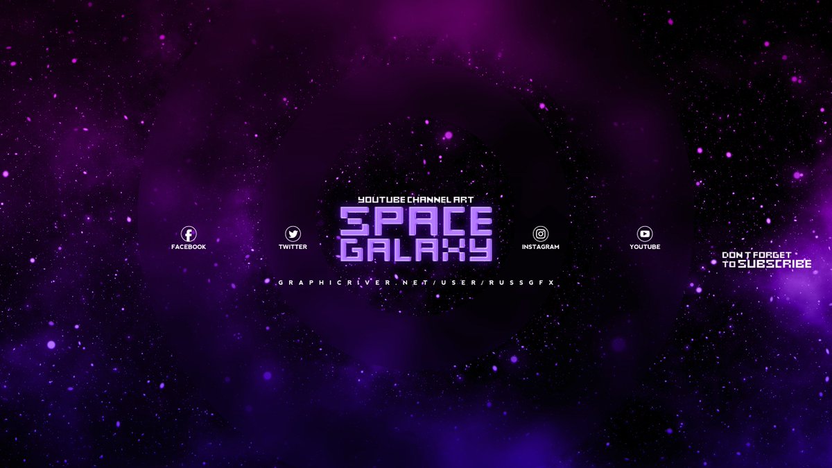 20+ Latest Galaxy Banner Youtube Template Channel Art Template No Text