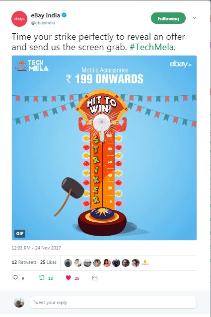 KumarGOfficial's tweet photo. @ebayindia Here is my perfect screenshot #TechMela
@rehanak55
@bhelman9
@blessedkamal
@ravimoon64
@rajat2571 https://t.co/k1Myh56Qs2