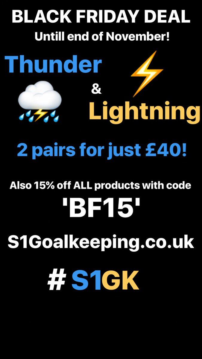 S1_Goalkeeping's tweet photo. ⚫️⚫️⚫️⚫️⚫️⚫️⚫️⚫️⚫️⚫️⚫️⚫️⚫️⚫️
                 BLACK FRIDAY

This deal running untill the end of the month! 

https://t.co/QEUczzimSS #S1GK ⚽ https://t.co/uTwhPMHFxj