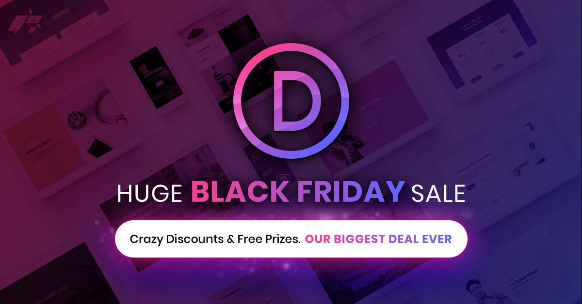 worcesterindy's tweet photo. @elegantthemes Themes Divi Black Friday Sale is NOW ON! 25% off all signups, upgrades &amp; renewals -  Lots of giveaways! - Don't miss it!
New Customers - https://t.co/csw3lXaYcY     
25% off upgrades - https://t.co/RfaUDUKfRQ 
 #BlackFriday #divi https://t.co/6tFQCVUkcW