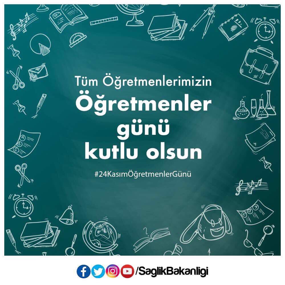 Tüm öğretmenlerimizin #24KasımÖğretmenlerGünü kutlu olsun. 💐