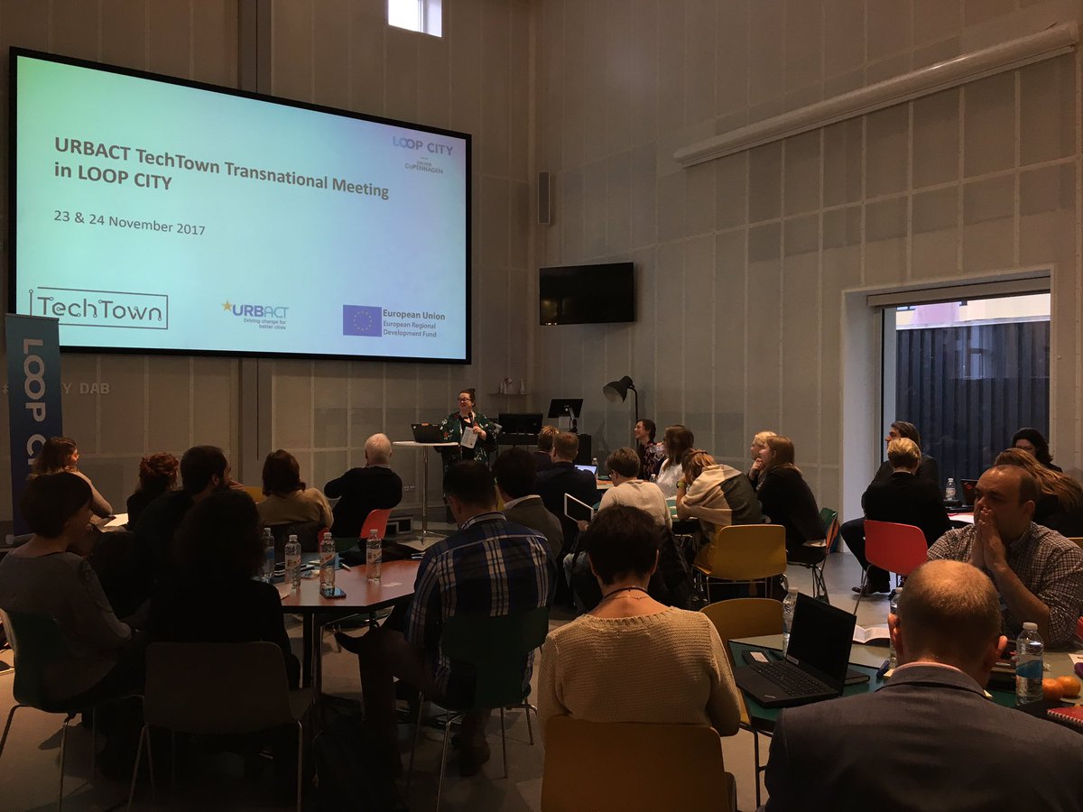 Tech_RevEU's tweet photo. Day 2 kicks off at @DTUSkylab with a warm welcome from Trine Graese, Chair of #LOOPCITY and Major of Gladsaxe @URBACT https://t.co/YngPpPjoT0