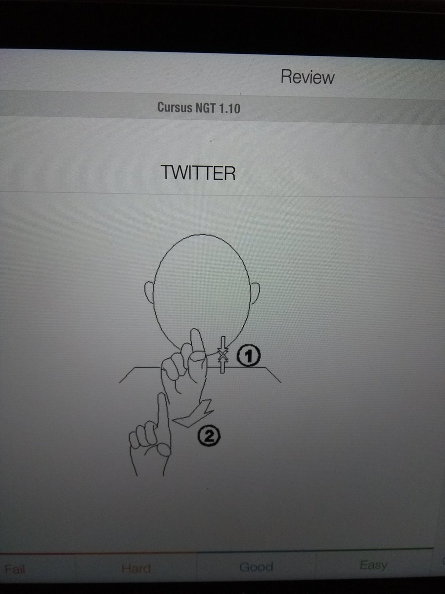Rebeldien's tweet photo. Bij @odion geeft @yboonstraodion de cursus #gebarentaal. Bij de woordjes die ik moet leren zit ook het gebaar Twitter. Een aanrader deze cursus voor ieder die wil communiceren met doven https://t.co/aVFgLwf4a4