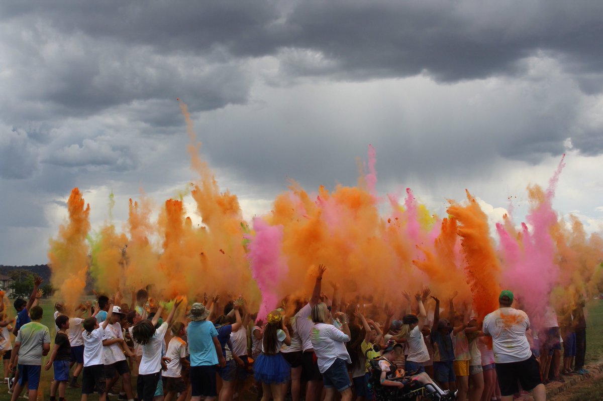 Jason Holmes On Twitter Harrison School Colour Run Today Great