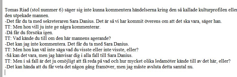 När nyhetbyrån ihärdar.