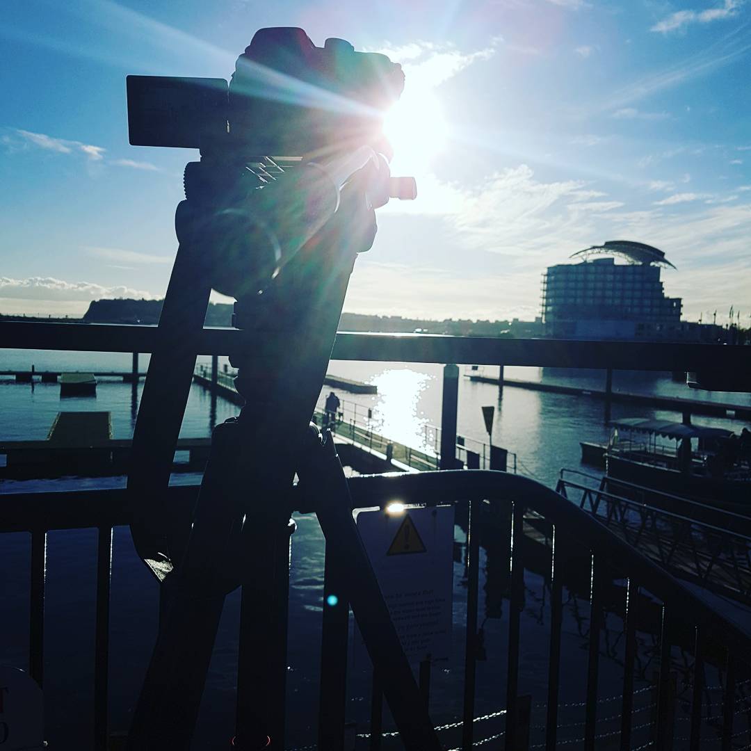 JamesHarriesMM's tweet photo. Cold and bright day filming around Cardiff with @OptimwmProd https://t.co/HsjfuB06q0