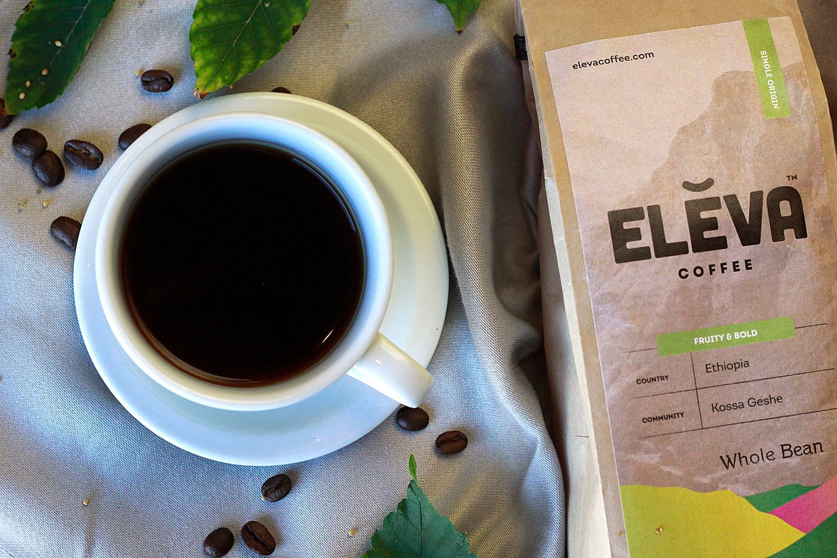 ElevaCoffee's tweet photo. Your black Friday weapon? Our black coffee. Go get 'em, Tiger! #elevacoffee https://t.co/rnq9jb3dxJ