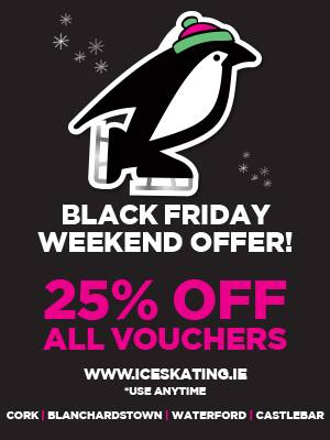 IceCastlebar's tweet photo. Black Friday Weekend offer! Get 25% off Mayo On Ice gift vouchers this weekend. Perfect for Christmas/ birthday presents as these vouchers can be used any time!
Hurry before this offer ends Monday https://t.co/SgEOp3c8mT https://t.co/ziXlo8Pubs