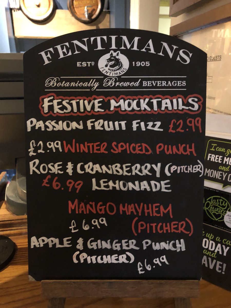 cjliddard's tweet photo. Festive mocktails, cocktails, coffee &amp; truffles. Only a few of the wonderful delights to be found at The Globe this Christmas. 🎅🏻 @dw1lson @StaplesClaire @WhitbreadInns https://t.co/fecdSdnGRy
