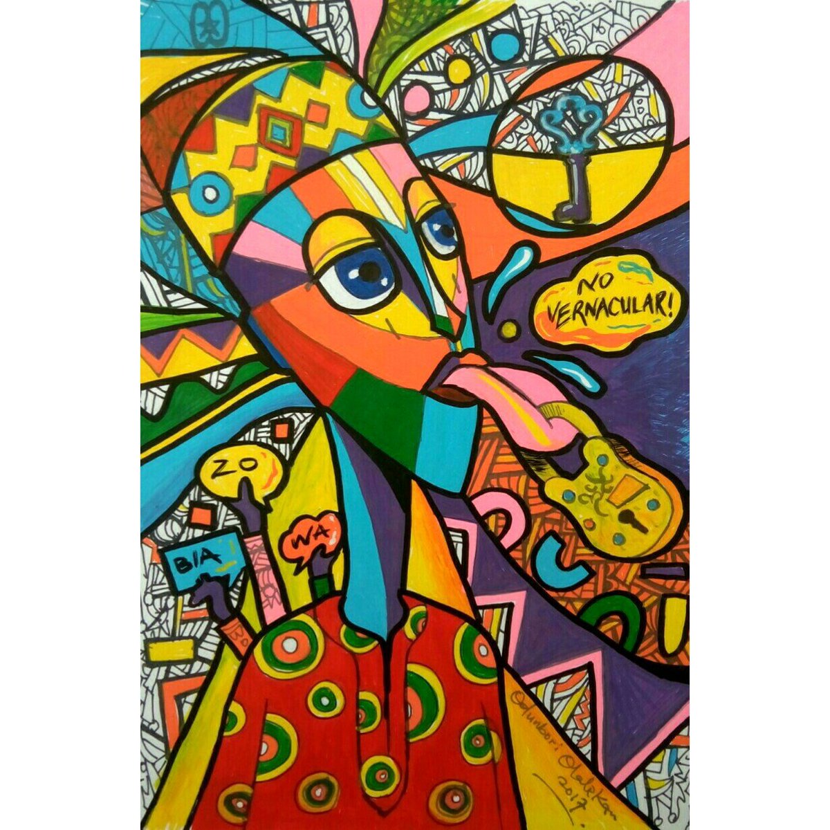Lekanskillz's tweet photo. My entry for #casersat30 #influencecontest
INFLUENCE
Acrylic paint marker and pen on paper
30 x 21cm
2017
#painting #artwork #semiabstractart #semiabstractpainting #africanmotifs #paintmarkers #influence #acrylicpaintmarkers #artcontest #lekanskillz https://t.co/iz8tyNBCVE