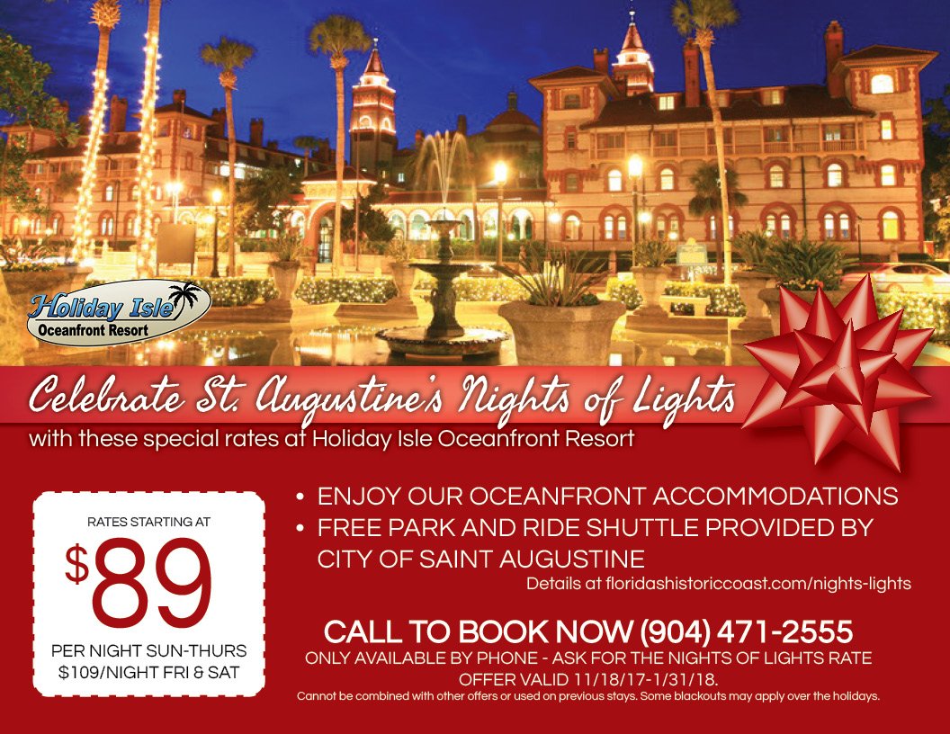 You're all together with family today so why not tell them what you want for #Christmas now! Our special #NightsOfLights rates beginning at $89/night are the perfect holiday gift. #HistoricStAugustine #LoveFL #BlackFriday #VisitFL