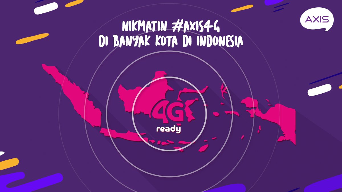 AXISgsm's tweet photo. Sekarang kamu bisa makin puas internetan karena jangkauan #AXIS4G udah bisa dinikmatin di banyak kota di Indonesia!
Yuk buat yang belum upgrade ke #AXIS4G buruan upgrade sekarang, liat cara lengkapnya di https://t.co/iTq1lq8j9t https://t.co/NNgSulNNQL