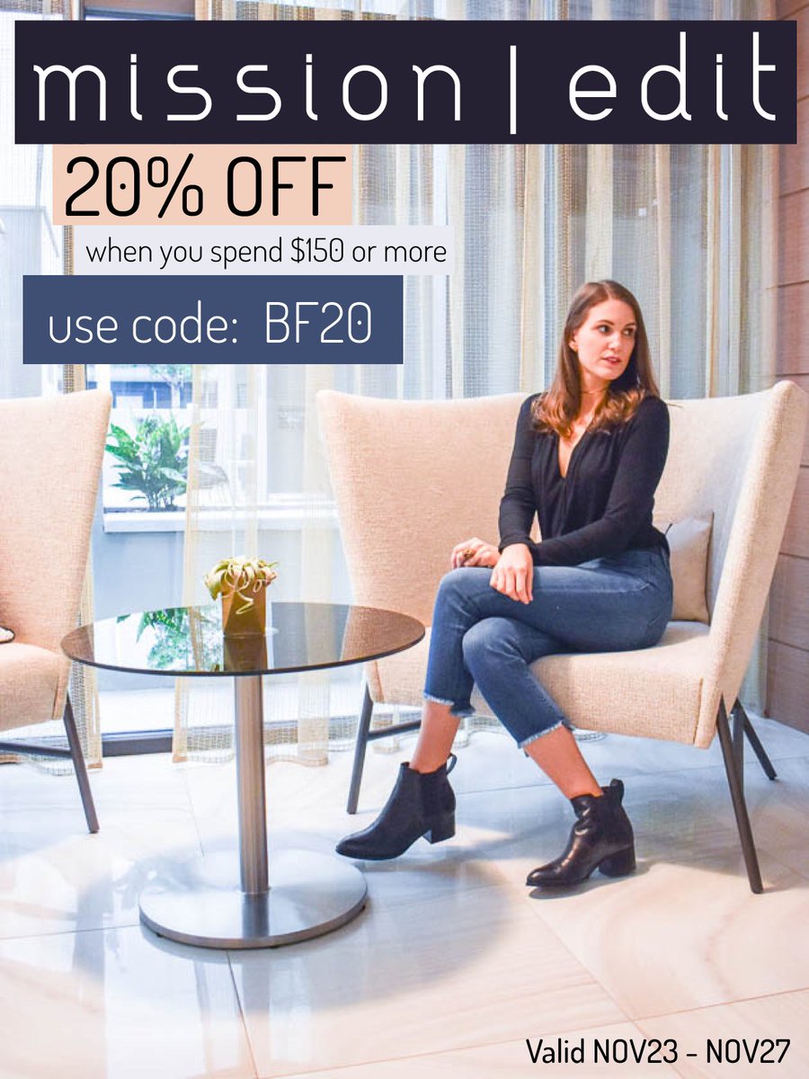 mission_edit's tweet photo. Happy Black Friday fashion lovers! Head over to https://t.co/Bs6MyyE2qI and enjoy 20% off your order when you spend $150 or more. #blackfriday #sale #fashion #style #onlineboutique #shopping #missionedit #blackfridaysale https://t.co/GnexXUKUqJ https://t.co/ngCDiqjYDf