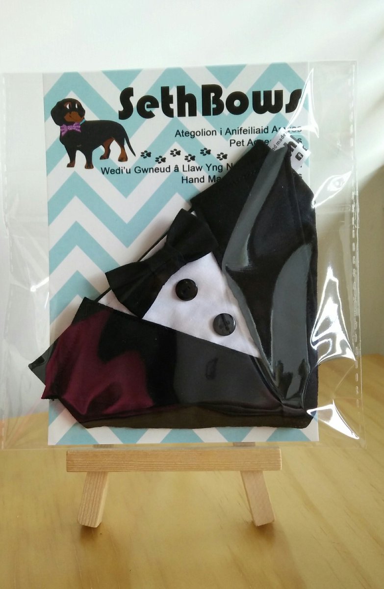 SethBows's tweet photo. Two of these little beauties are off today. Our #tuxedos are one of our #Bestseller #etsy and we 💖 making them #sethbows #tuxedo #dapper #Suited #blacktie #BlackFriday #TuxAndHeels #formal #petwear #petwedding #perfevt https://t.co/Pw1mJ0e8vg