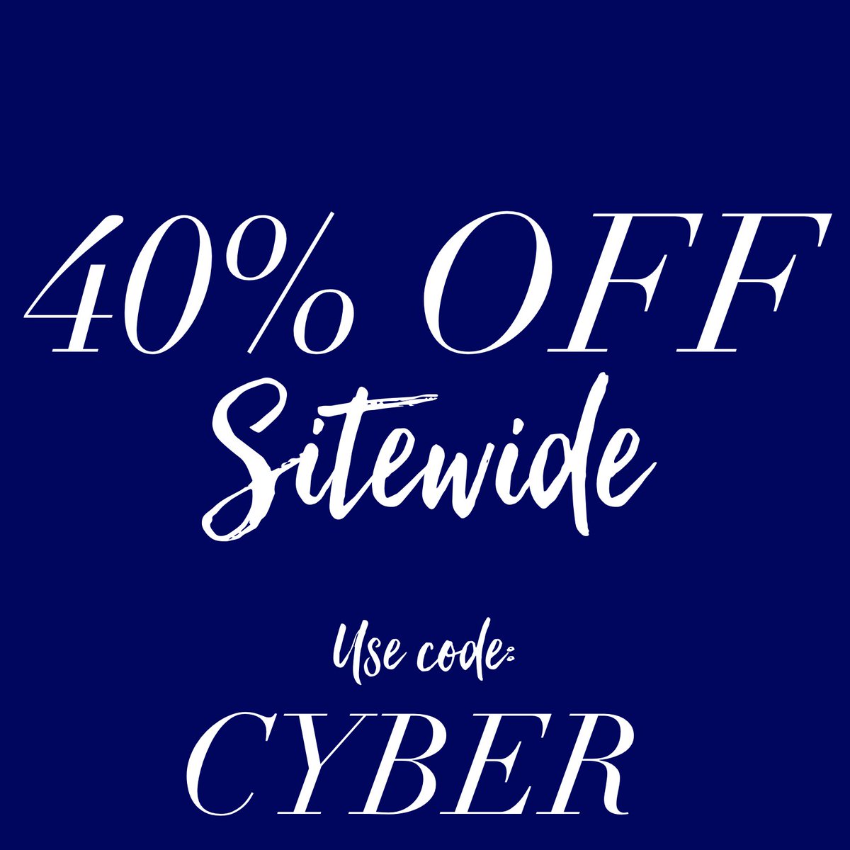 🚨Our last sale of the year is HERE! 40% off everything! Enter code CYBER at checkout🚨
