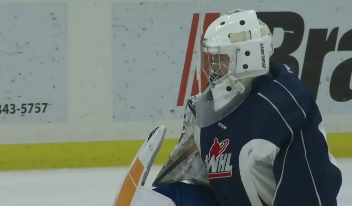 CTVYorkton's tweet photo. Saskatoon Blades optimistic in future of 16-year-old goaltender Nolan Maier https://t.co/HhbWQPOI3V https://t.co/QnbV7fDAsK