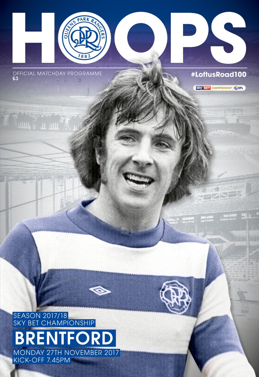 QPR's tweet photo. ๐ #JustForStan
Monday's #QPRvBRE programme pays tribute to former #QPR and @BrentfordFC favourite Stan Bowles, as we give an update on his battle against Alzheimer's. https://t.co/vjb0Vptn8s