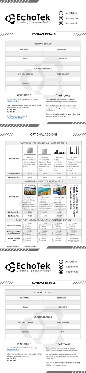 Jacques_Joubert's tweet photo. Limited Time Offer For This Weekend - Internet / SoundBar &amp; Home Theatre Bundles at Crazy Prices. https://t.co/pBJK1UXzLz