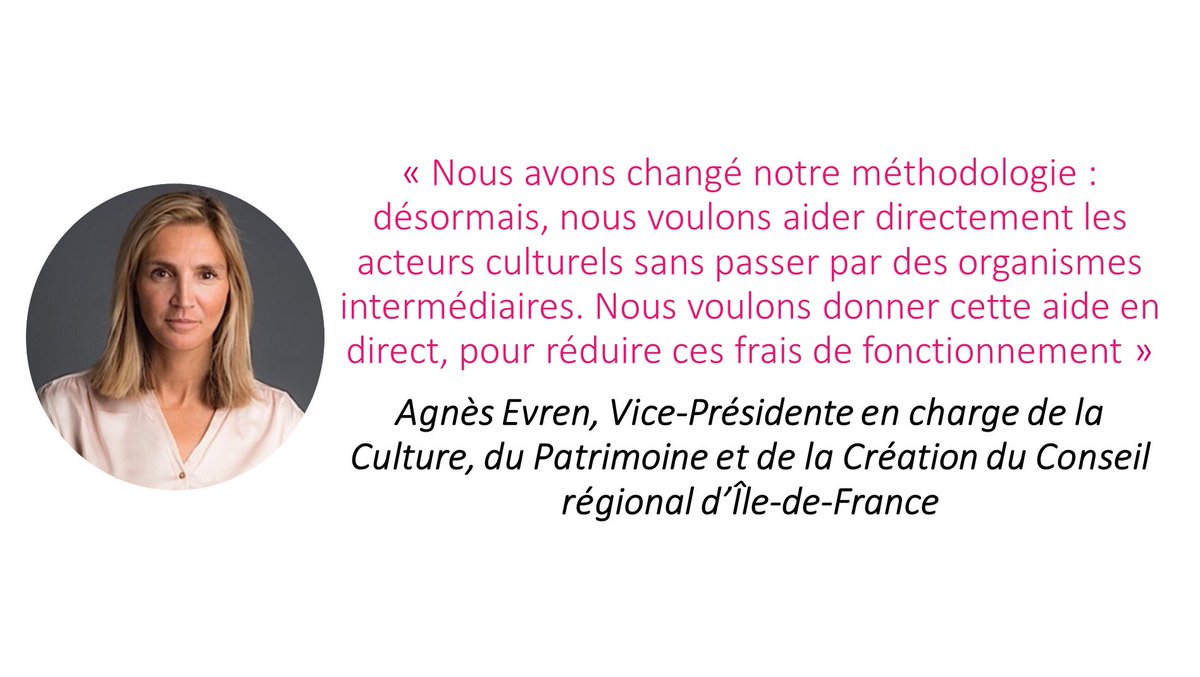 NewsTankCulture's tweet photo. Éducation artistique et culturelle, politique régionale d’investissement culturel, lancement du dispositif FoRTE : @AgnesEvren @iledefrance répond à nos questions ici ➡️ https://t.co/4f791cOiz5 https://t.co/Q7IFHjAcbe