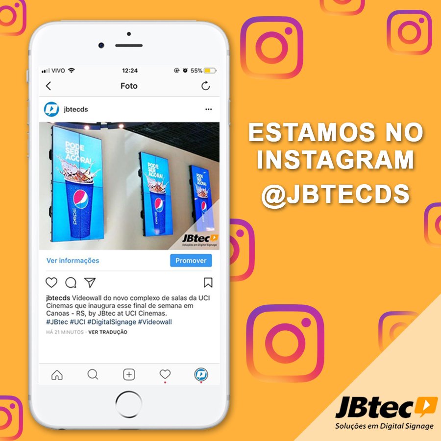 jbtecds's tweet photo. Acompanhe a JBtec - Soluções em Digital Signage também no instagram e fique por dentro das novidades.
#JBtec #Instagram #DigitalSignage https://t.co/b03mBgcoSz