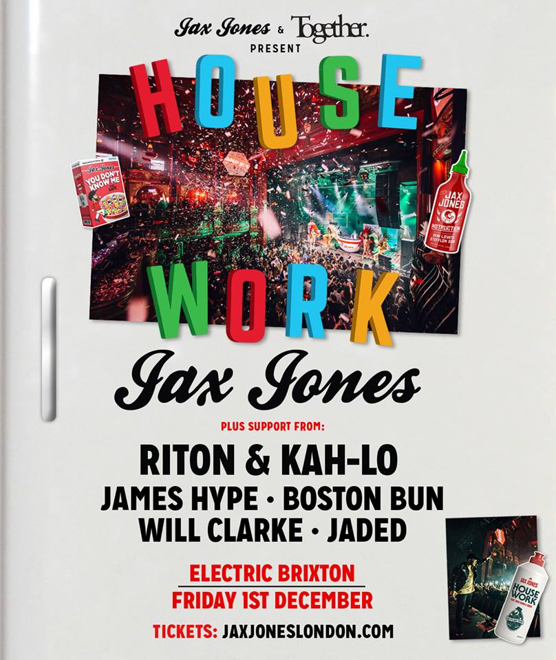 JaxJones's tweet photo. 1 WEEK TO GO until we kick off the #HouseWorkTour in London @ElectricBrixton Who's coming? https://t.co/WmD7jgYvSU πΊ π₯ https://t.co/iFMfGHCRvJ