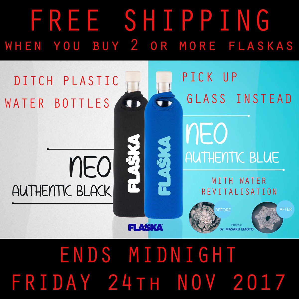Flaska_Ireland's tweet photo. Those of you who have been following us for a while know we don't do OFFERS very often, but here it is, a chance to SAVE BIG of shipping (normally €14.52+) when you buy 2 or more Flaskas. Ends MIDNIGHT TONIGHT! 13 hours and counting... https://t.co/7US9udFPZL