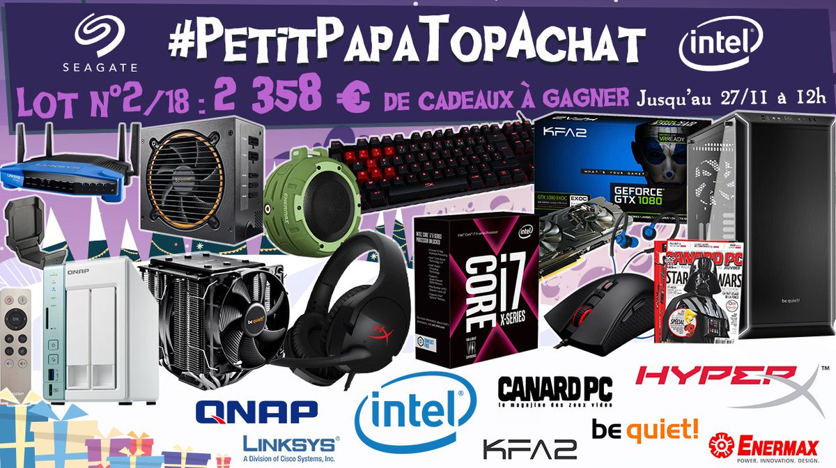 Concours 🎁 #PetitPapaTopAchat 💙

On continue avec le #Lot2 d'une valeur de 2 358 € ! 

Pour participer, #RT + Follow <a href="/TopAchat/">TopAchat</a> ! 🍀