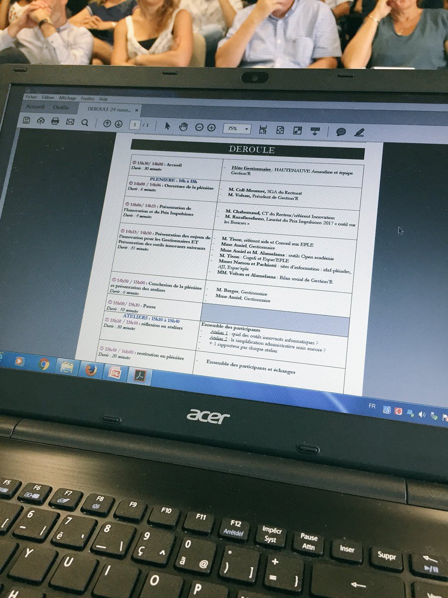 RunInno's tweet photo. Un beau programme avec 50 gestionnaires d’EPLE de l’@academiereunion #semaineIP #impulsions ; ici présentation de l’outil bourses et droits constatés de Florent RZF lauréat académique 2017 https://t.co/2Stk61hfMo https://t.co/I6dCWOScr3