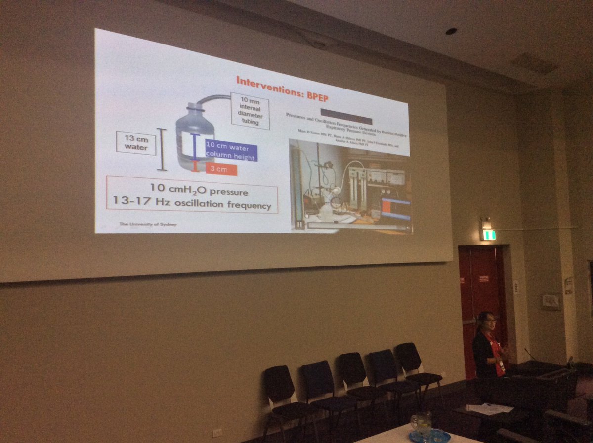 DanielJTreacy's tweet photo. @marydeesantos talking #BubblePEP @SEastSydHealth Physiotherapy Research and Education forum. Cheap and effective for our patients https://t.co/vFgskxNuJ9