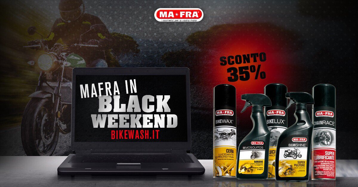 MaFra65's tweet photo. Il #BlackFriday2017 di Mafra è iniziato. Utilizza il codice #MAFRAINBLACK per avere il 35% di sconto su https://t.co/l20w14Kd5a https://t.co/zP424PascM