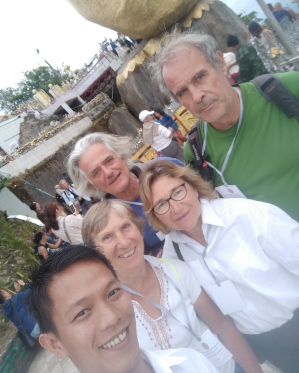ImageofMyanmar's tweet photo. Happy client from France #goldenrock #MYANMAR https://t.co/E3IcZDNvy5