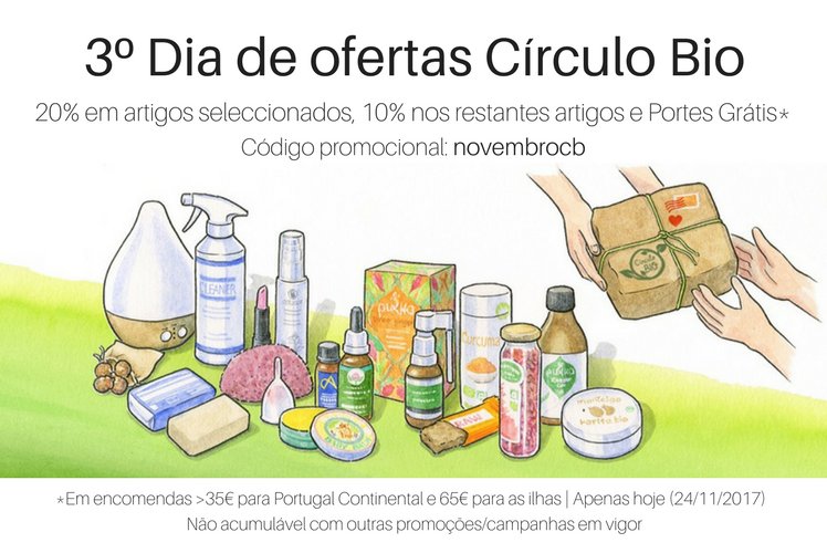 circulobio's tweet photo. Estamos a oferecer descontos de 20% em artigos seleccionados, 10% nos restantes artigos, e portes grátis para compras >35€ (Portugal Continental; apenas hoje 24/11). Aproveitem https://t.co/ijvZC4iZEO