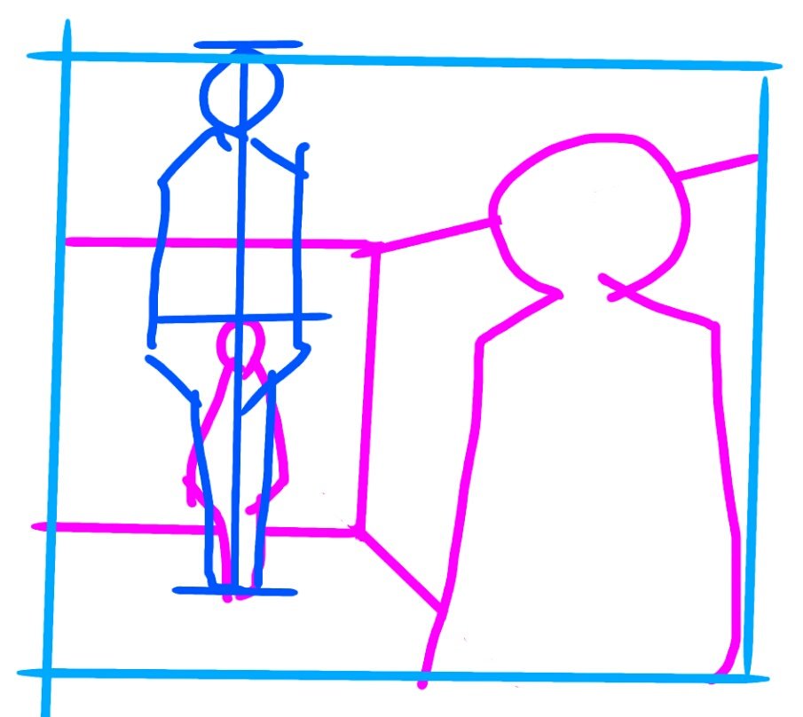 湯浅誠 透視図法研究 アイレベルが画面外に出るほど上にあるので 若干 下にすぼめたいという場合にはこのようにデジタルですぼめるとかするとよいかと 手描きでもできるけど 最初からそのつもりで始めないといけないし 手順がかなり複雑になるので割愛し