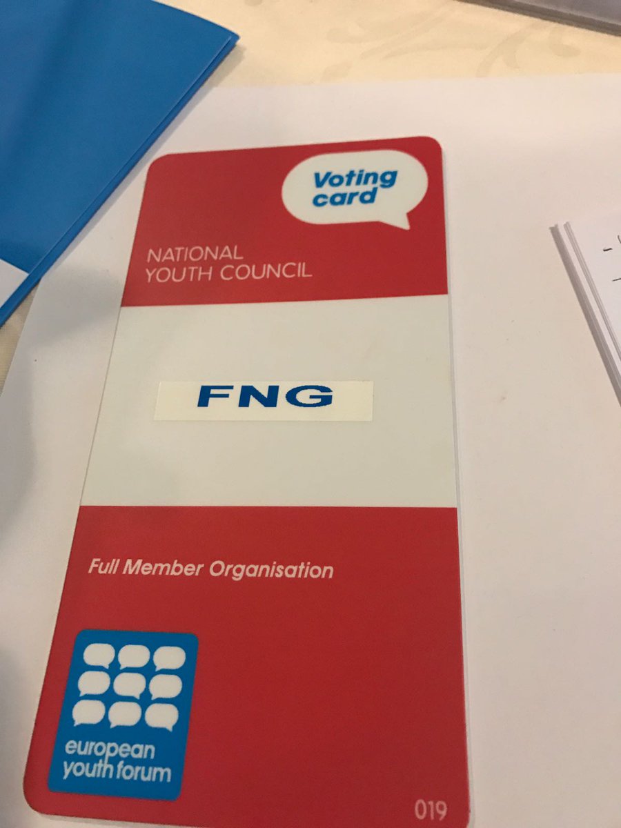 Here we are! Presenti al #COMEM (Council of Members) dello <a href="/Youth_Forum/">European Youth Forum</a> insieme ai delegati dei Consigli Nazionali dei Giovani e delle associazioni giovanili non governative. Uno spazio di scambio, cooperazione e networking tra i membri del Forum Europeo dei Giovani.