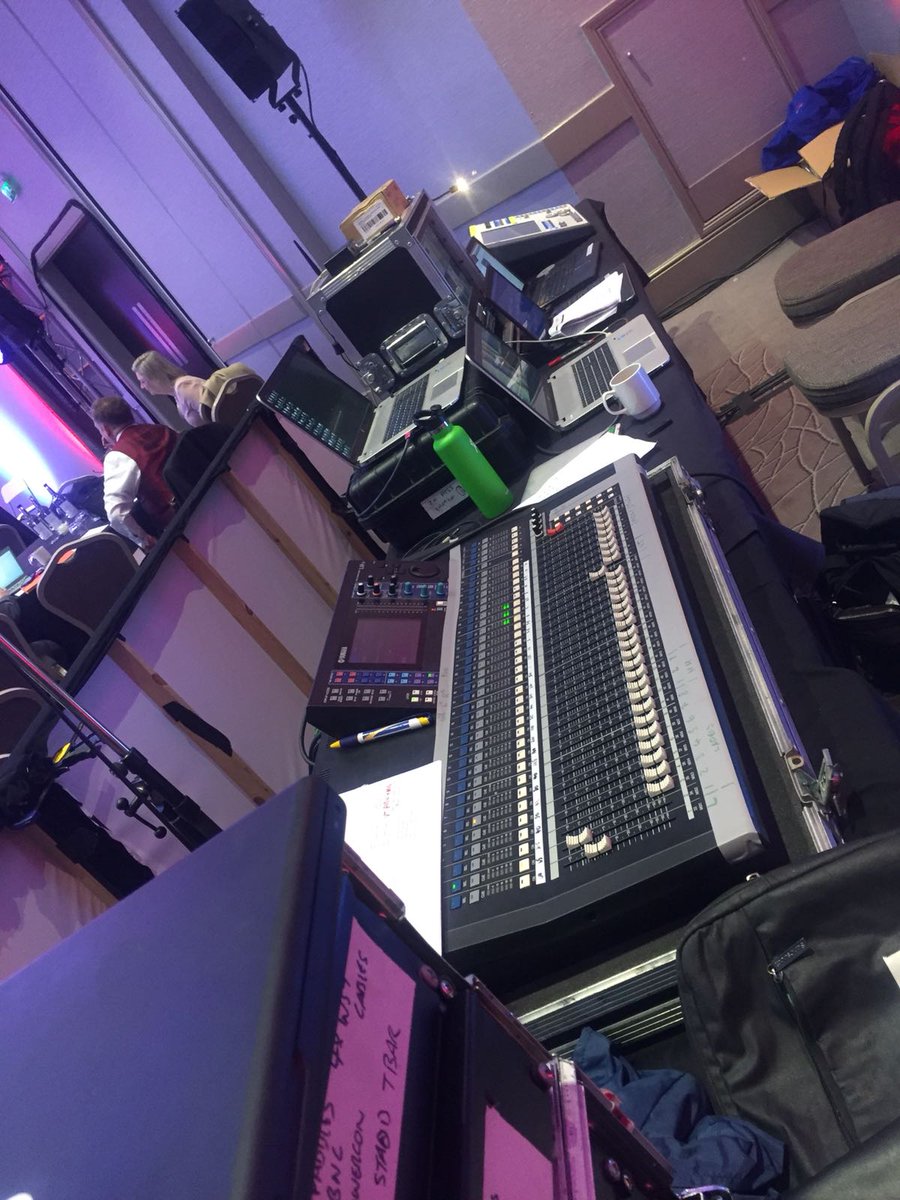 Setting up for client conference <a href="/TheBelfryHotel/">The Belfry Hotel & Resort</a> #conference  #audiovisual
