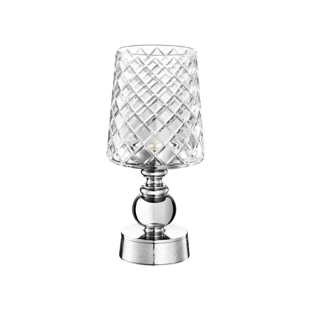 Agentiauk's tweet photo. The floral motif of Jardin D'Eden adorns the base of the crystal table lamps launched by Christofle in January: https://t.co/5kiEs5TRry https://t.co/S8YBTkcUPO