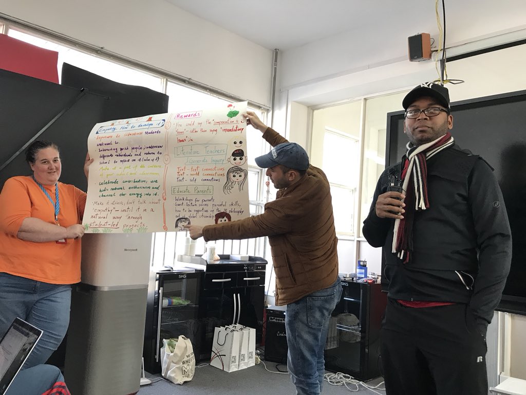 DaunYorke's tweet photo. #XHIS staff & @ibmyp @IB_DP @ibpyp Teachers encapsulate their learning from #TweetCrossroads poverty simulation https://t.co/OMSv6hpWCW